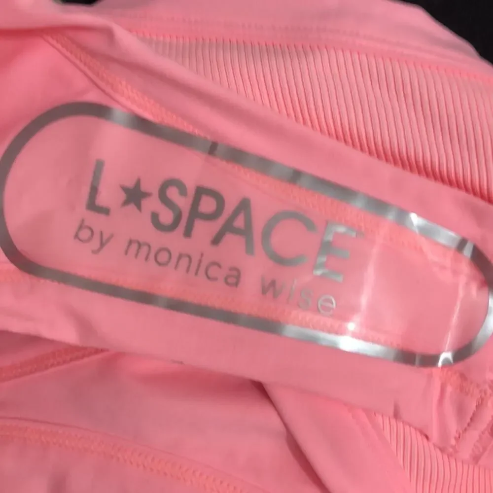 L*Space Bikini Swimsuit Set Axel Top Foley Bottom in Crystal Pink Large NWT